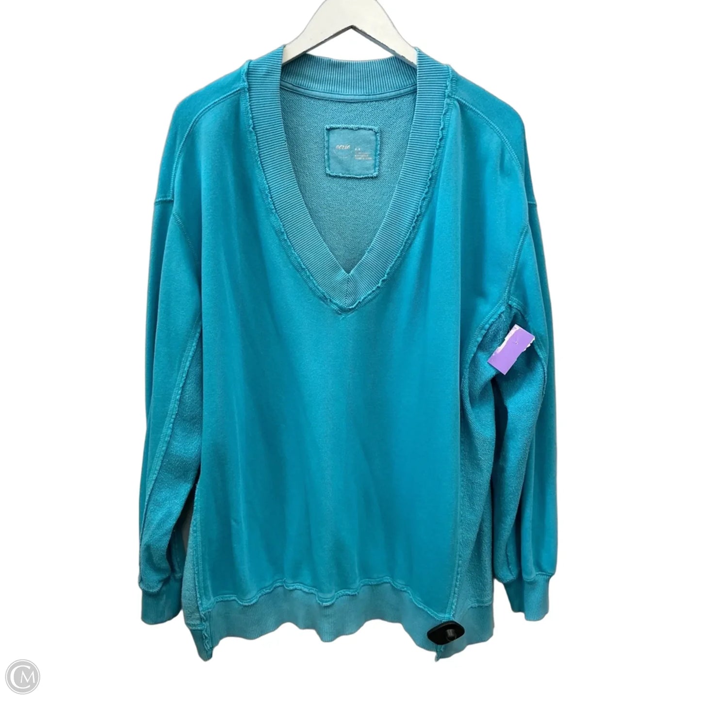 Sweatshirt Crewneck By Aerie In Aqua, Size: M