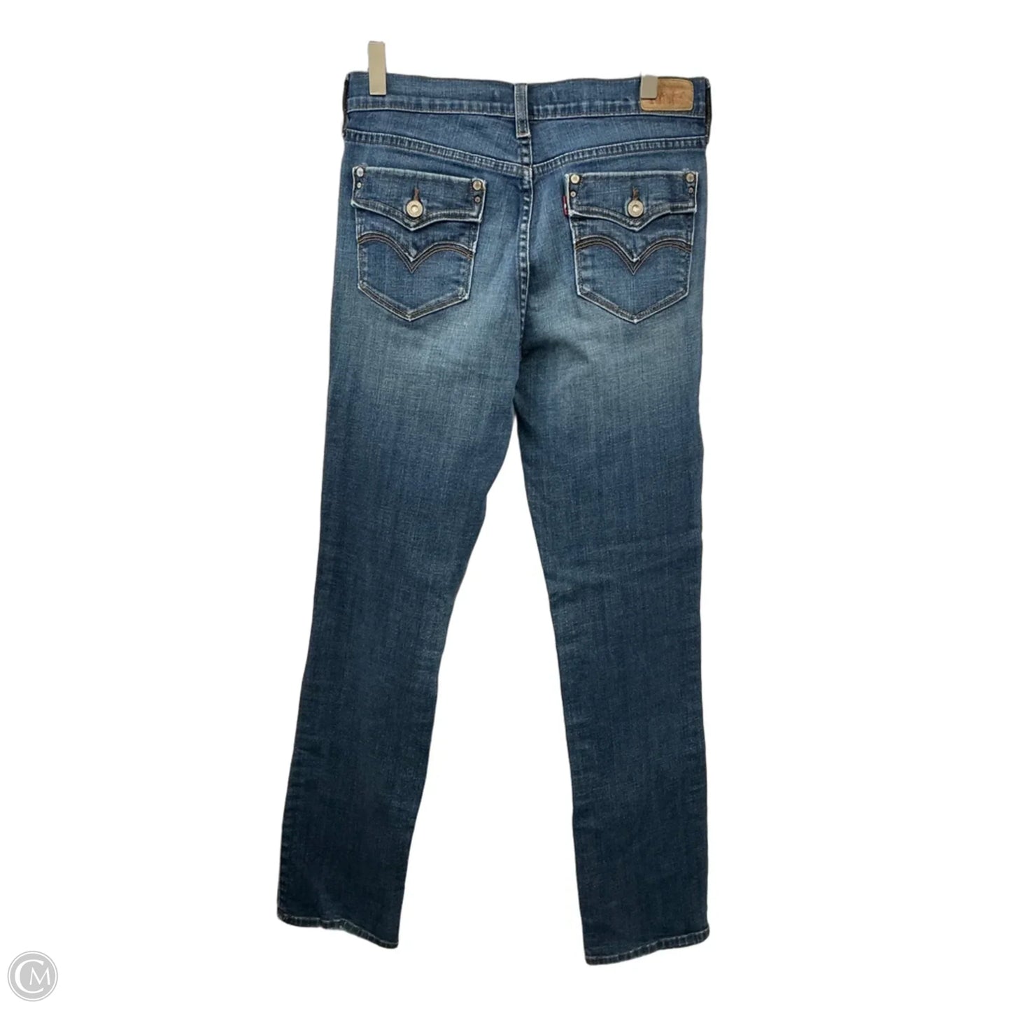 Jeans Straight By Levis In Blue Denim, Size: 6l