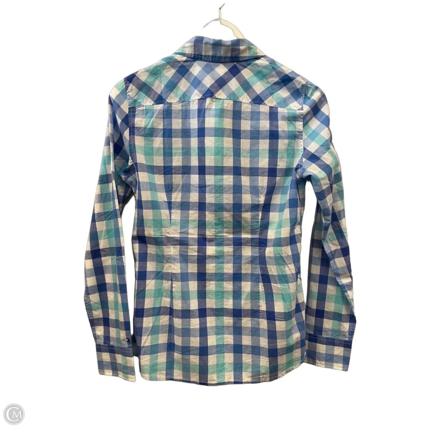 Top Long Sleeve By Tommy Hilfiger In Blue, Size: S