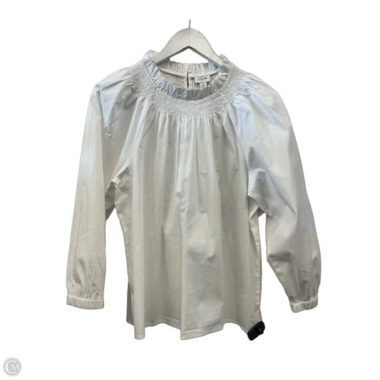 Top Long Sleeve By J. Crew In White, Size: M