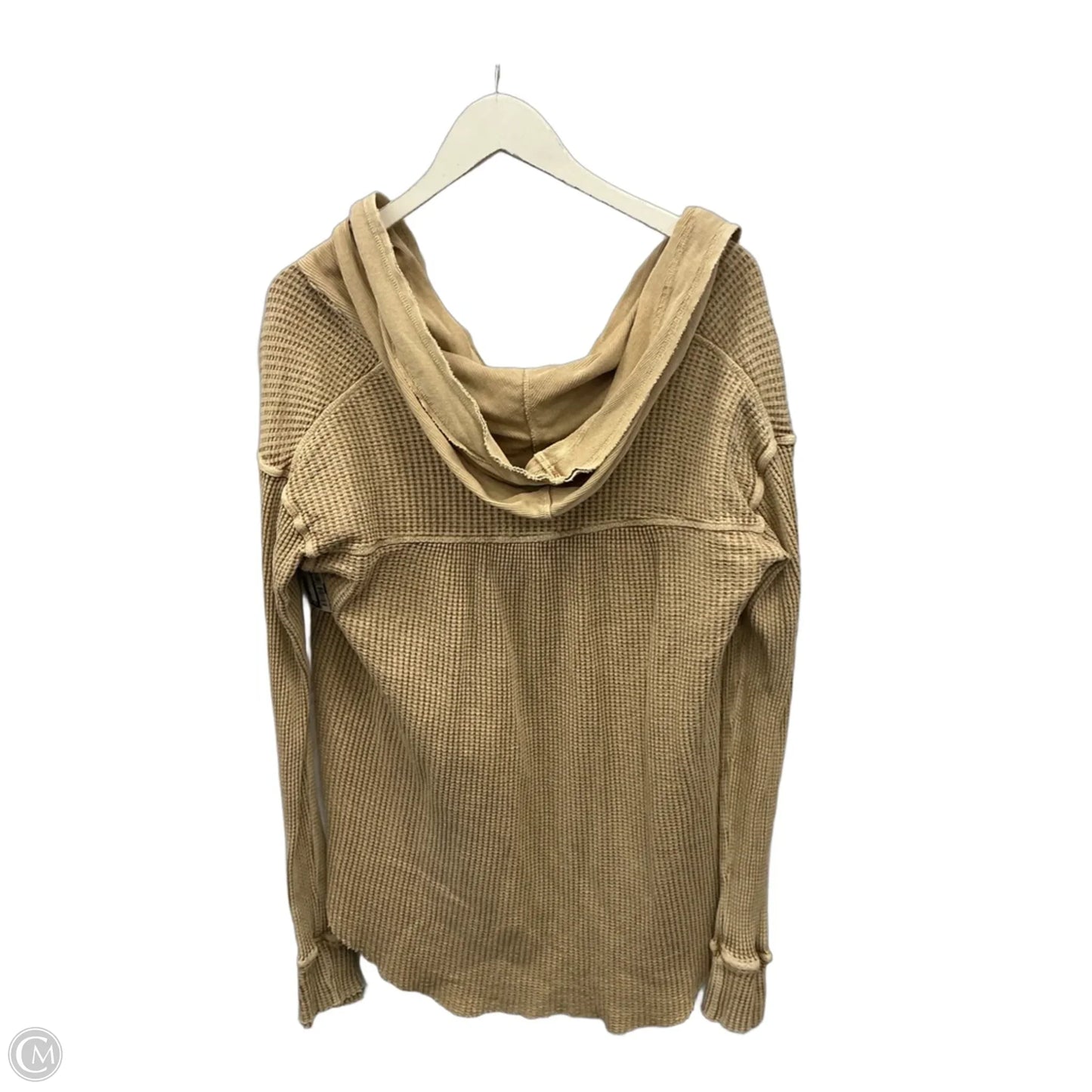 Tunic Long Sleeve By Free People In Tan, Size: S
