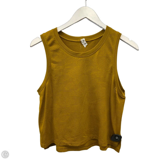 Athletic Tank Top By Lululemon In Yellow, Size: S