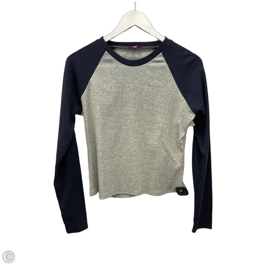 Top Long Sleeve By Edikted In Blue & Grey, Size: S