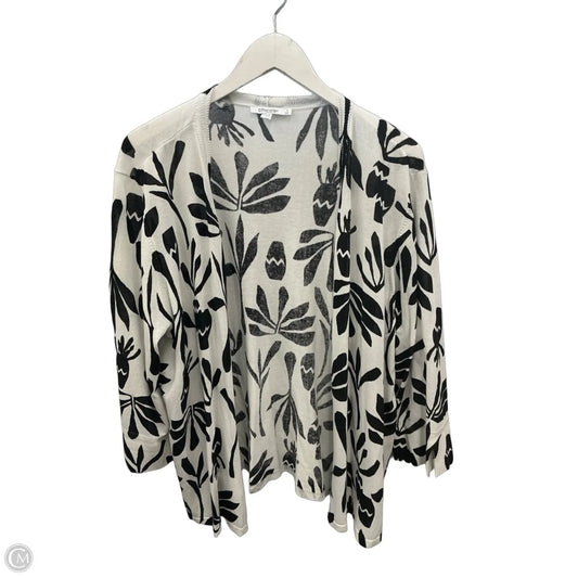 Cardigan By Chicos In Black & White, Size: Xxl