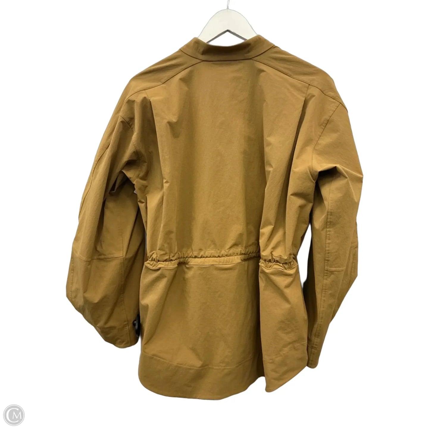 Athletic Jacket By Lululemon In Gold, Size: Xs