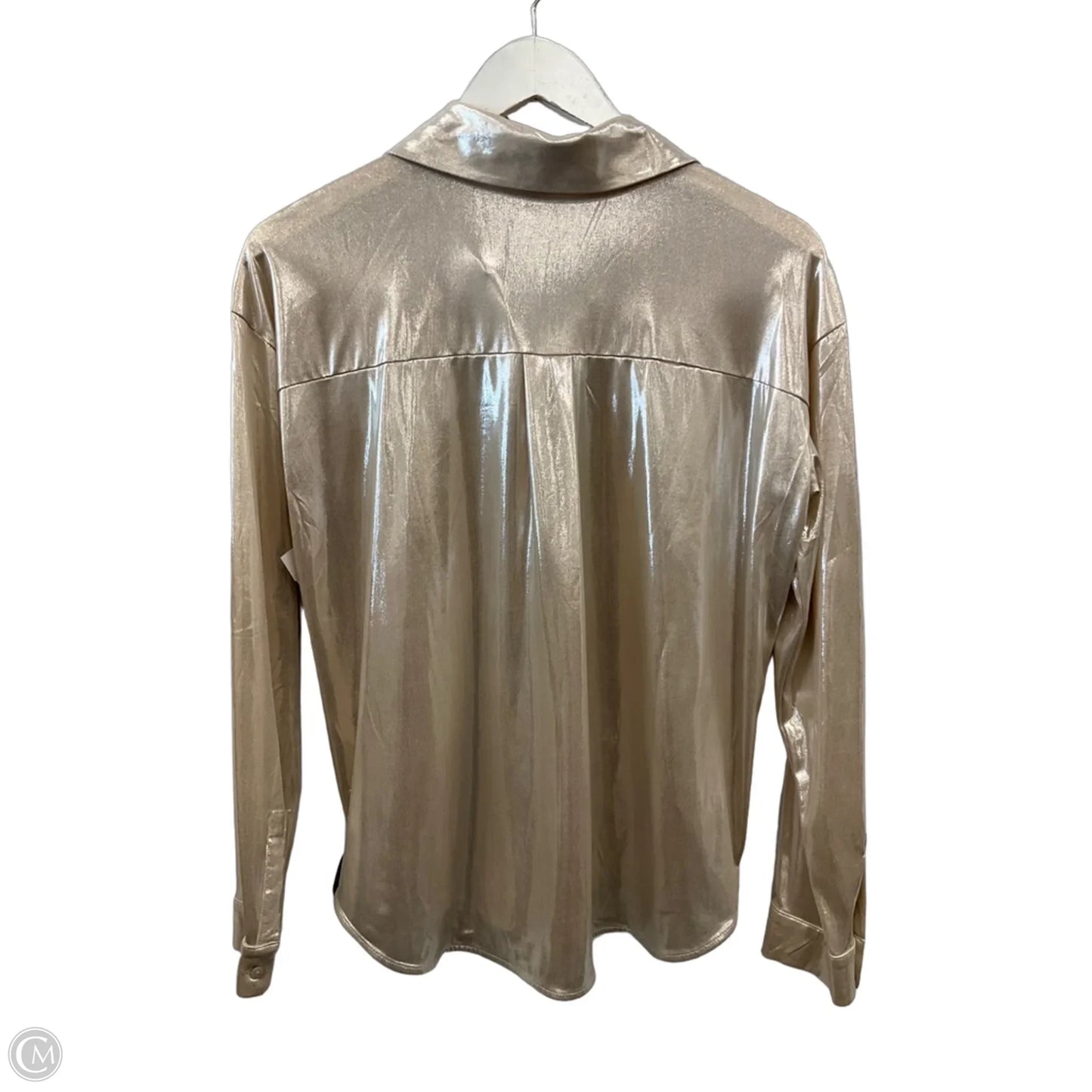 Top Long Sleeve By Anthropologie In Cream, Size: M