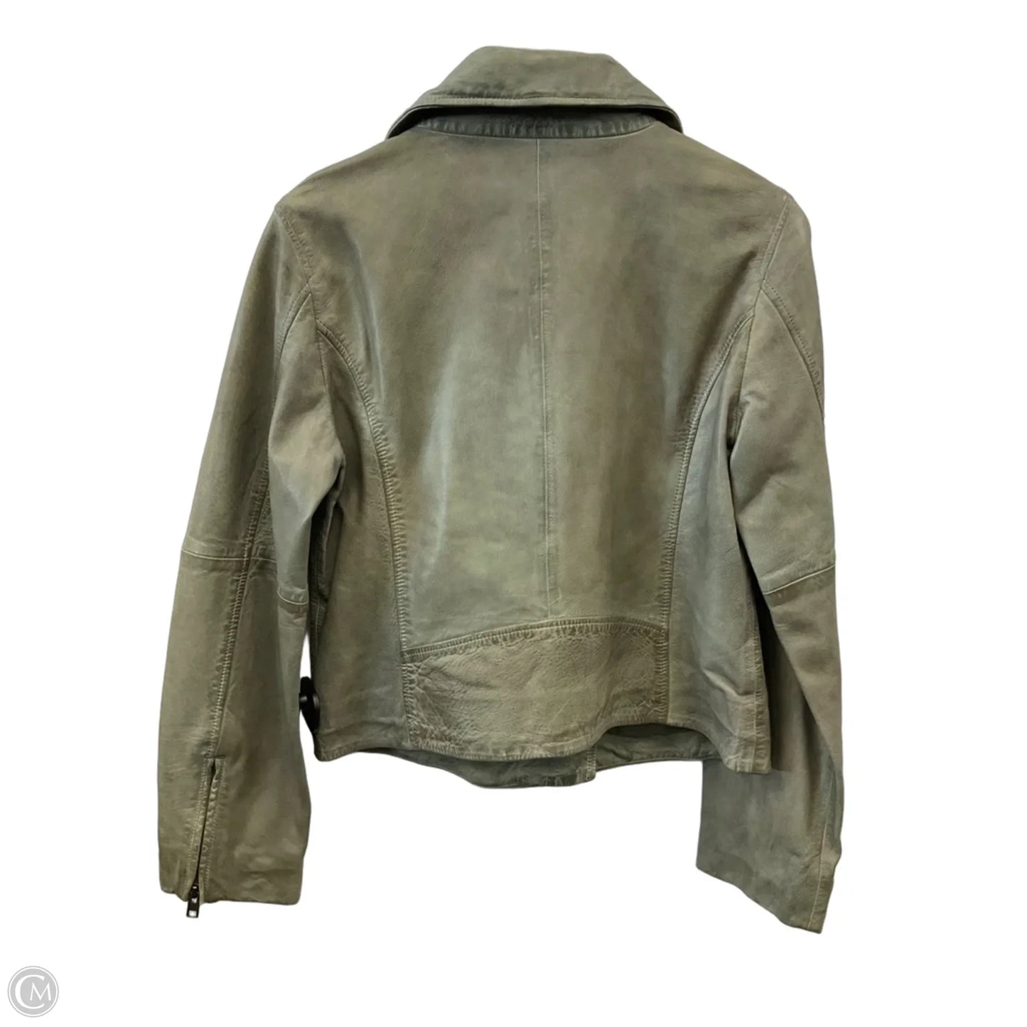 Jacket Moto By Lucky Brand In Green, Size: M