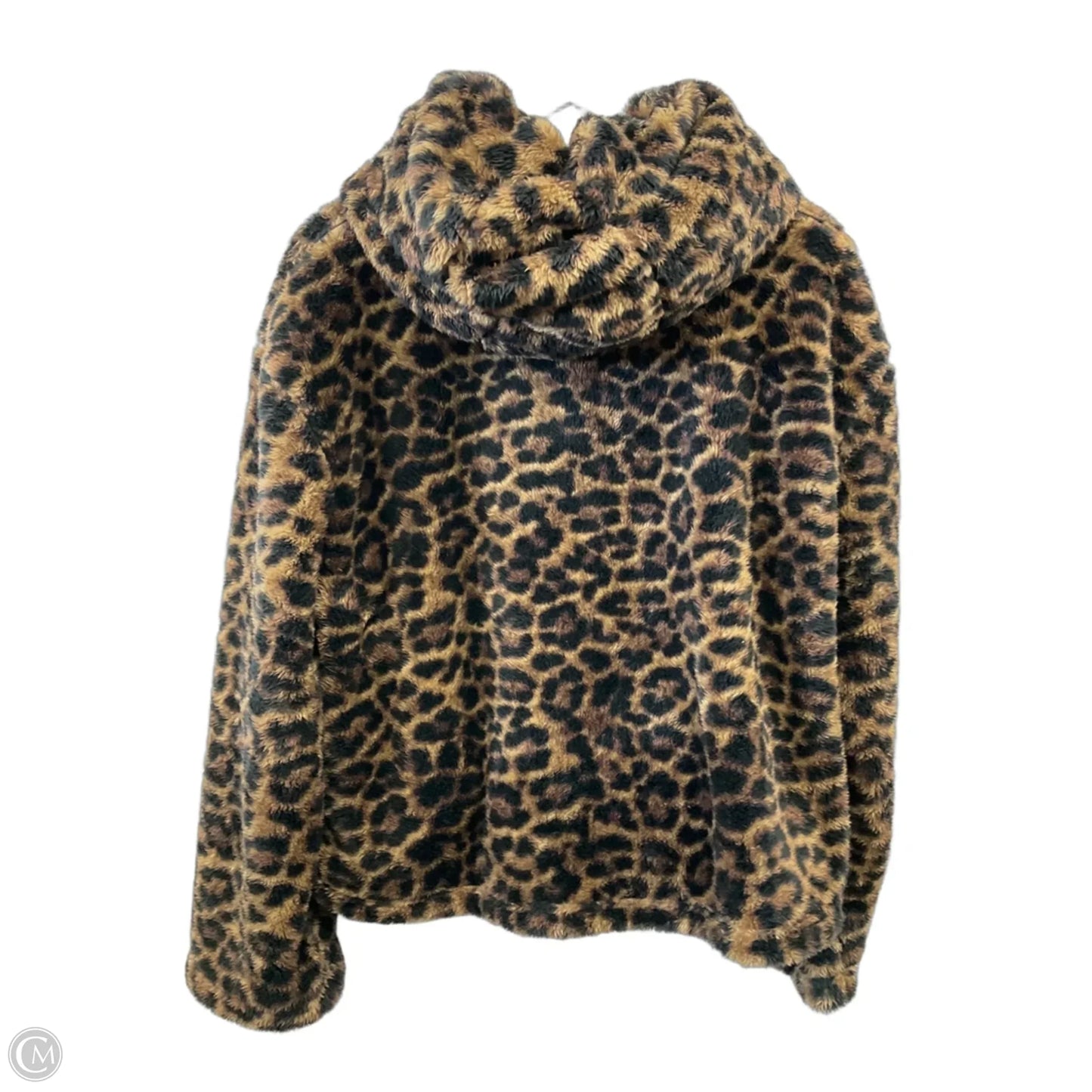 Jacket Fleece By Gottex In Animal Print, Size: M