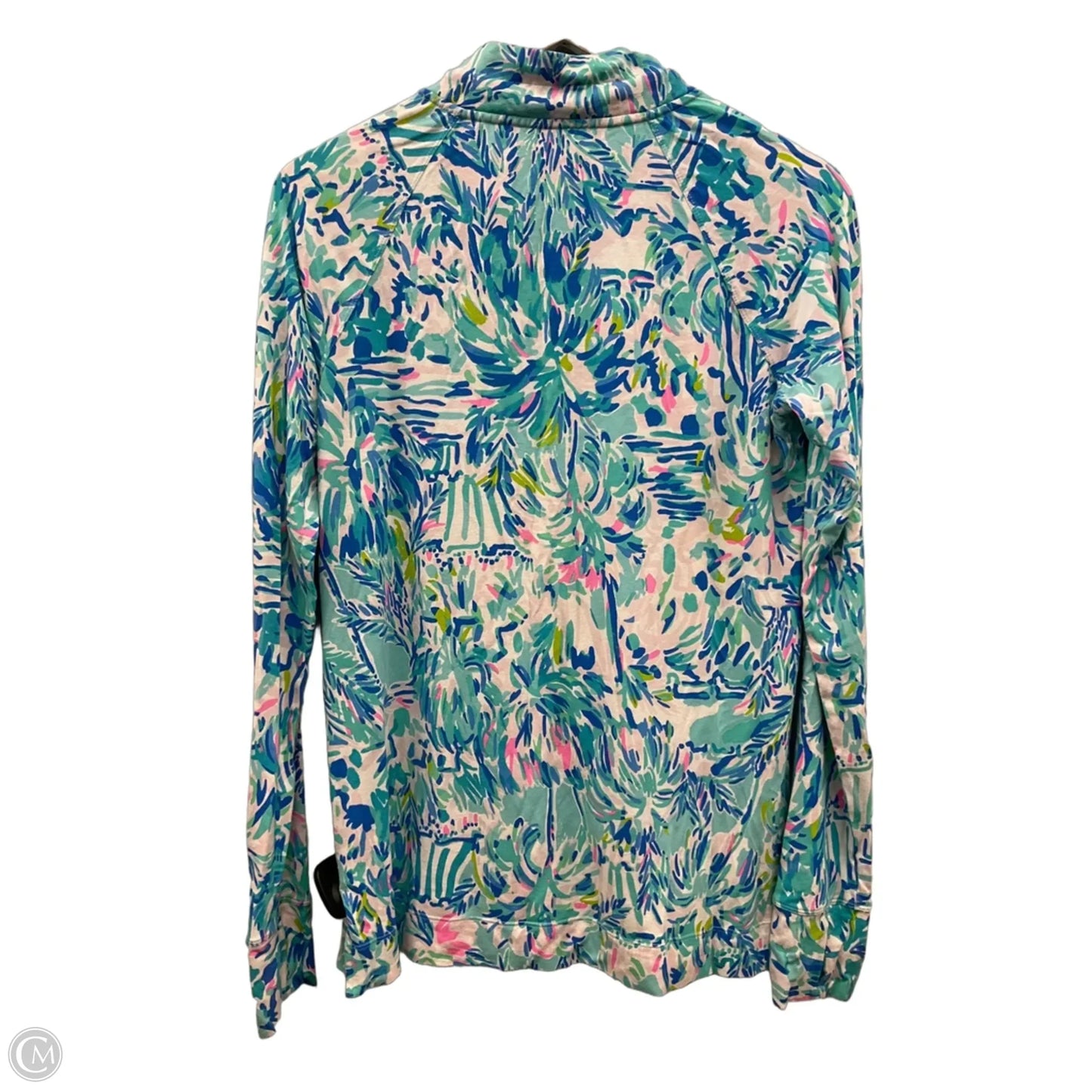 Top Long Sleeve By Lilly Pulitzer In Aqua, Size: M