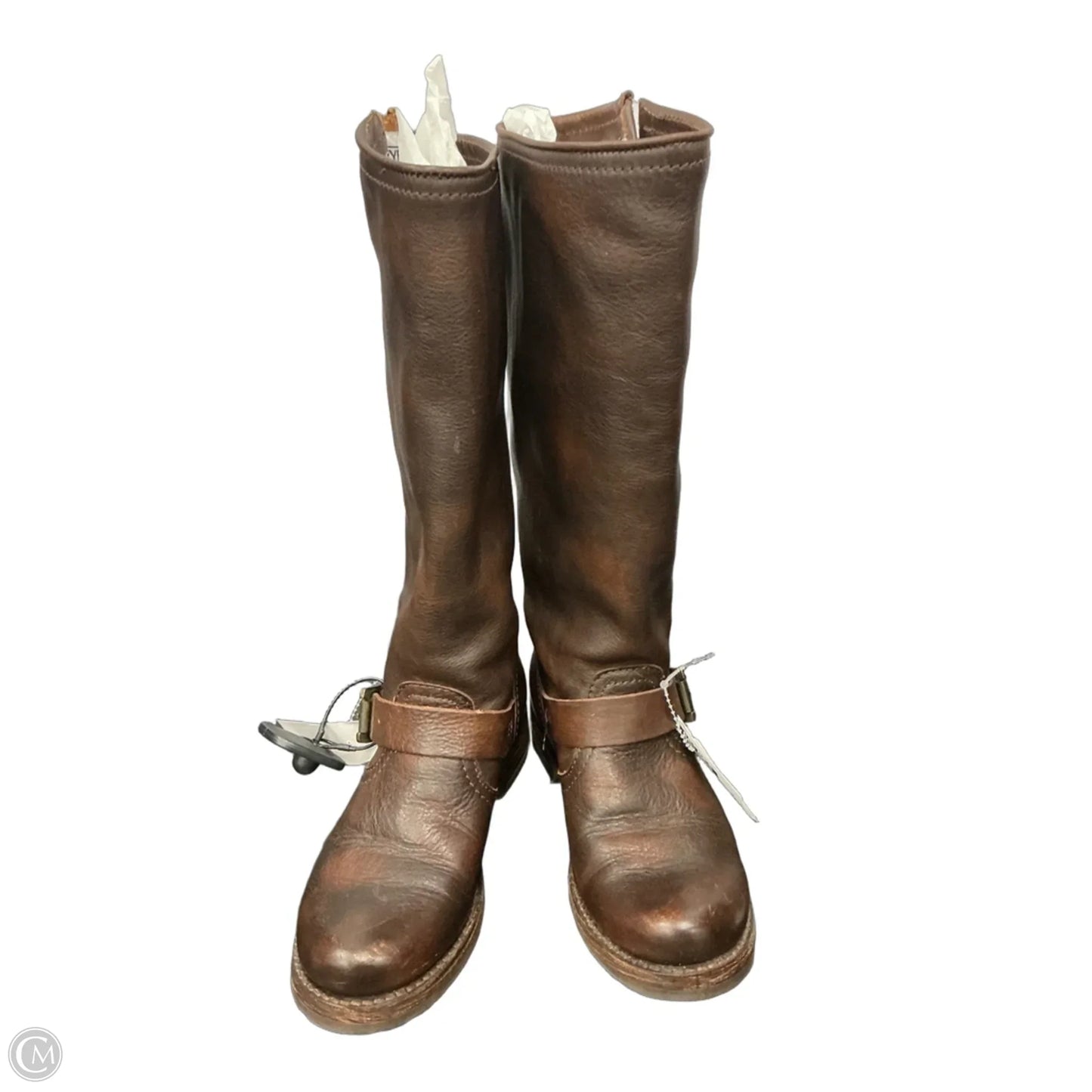 Boots Designer By Frye In Brown, Size: 6