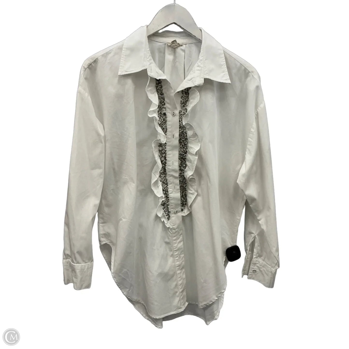 Top Long Sleeve By Pilcro In White, Size: S