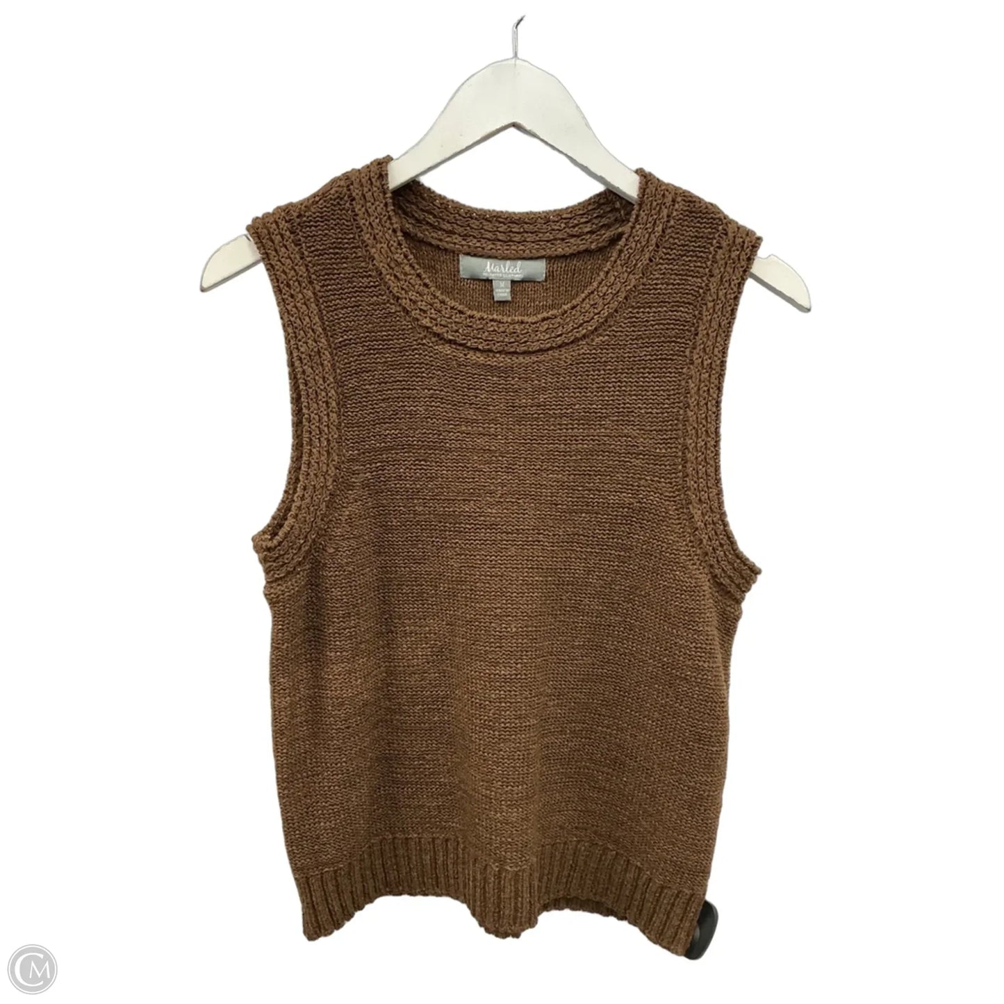 Top Sleeveless By Marled In Brown, Size: M