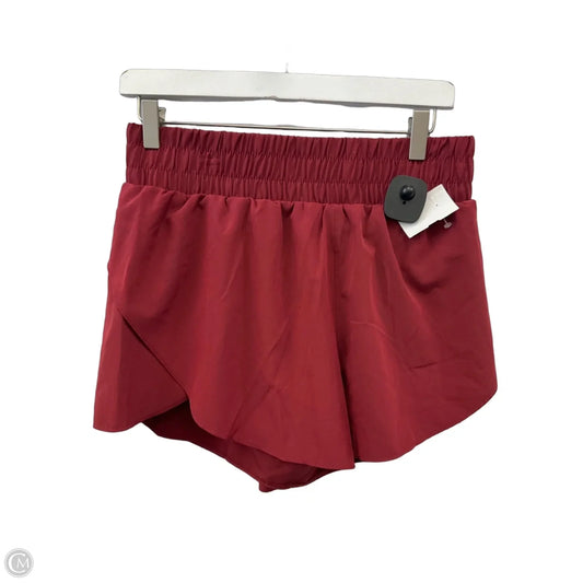 Athletic Shorts By 90 Degrees By Reflex In Maroon, Size: M