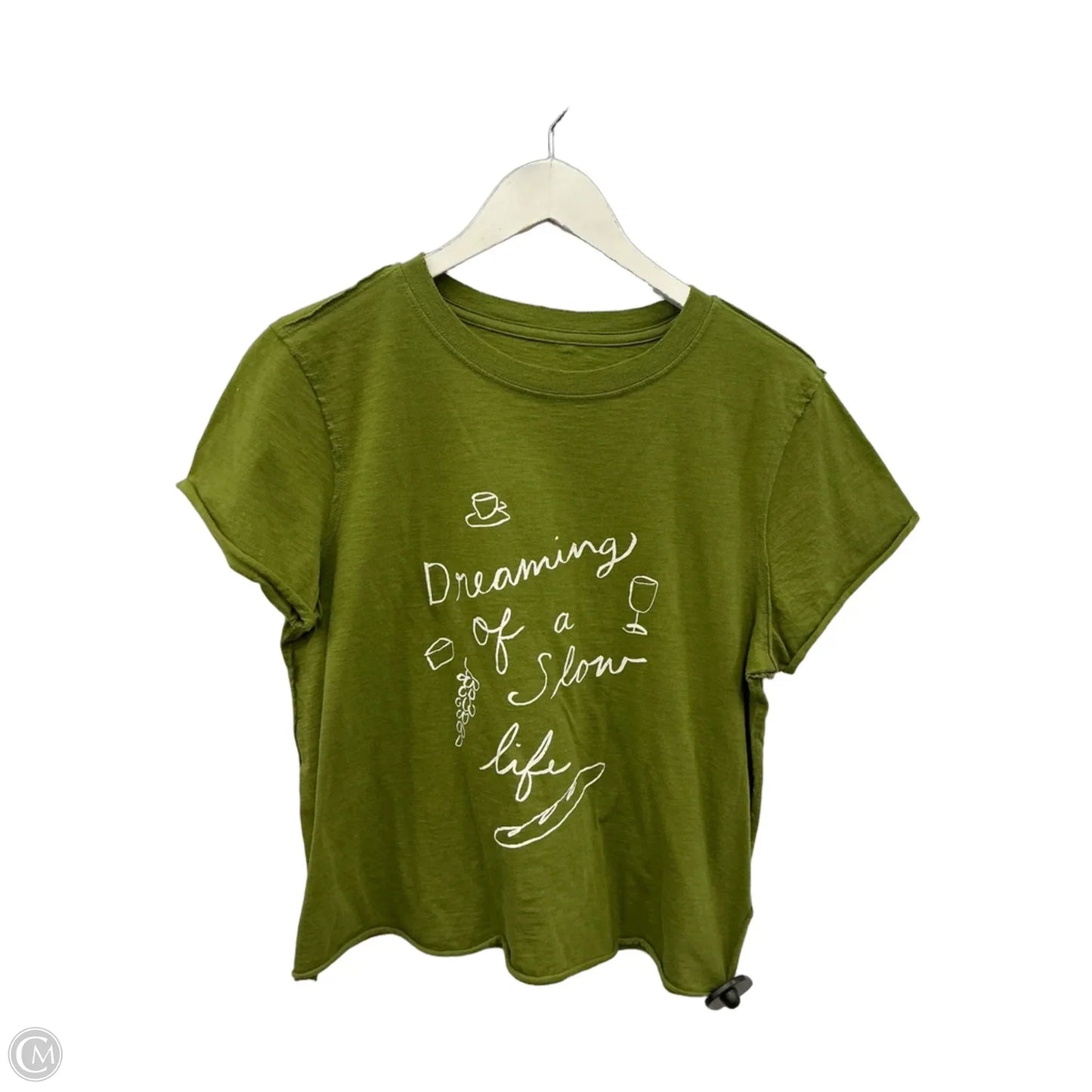 Top Short Sleeve By Maeve In Green, Size: S