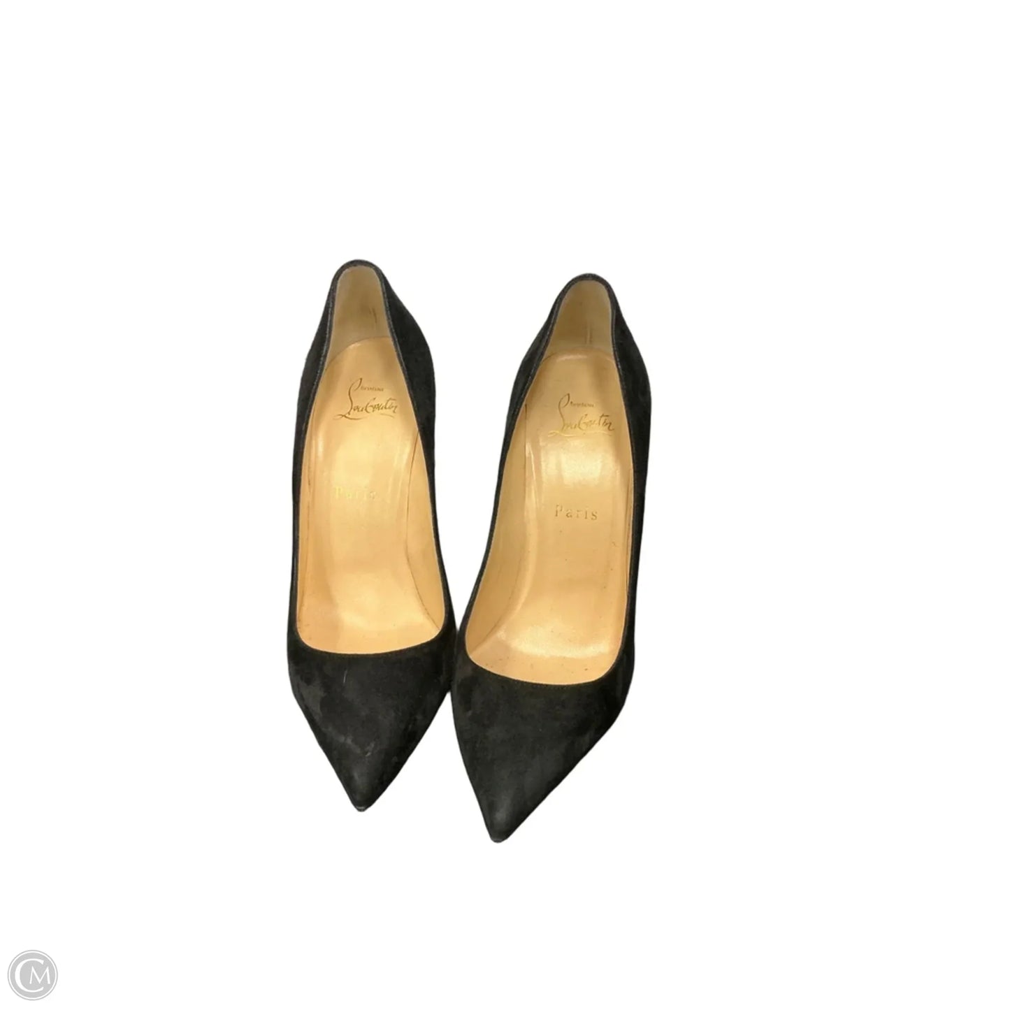 Shoes Luxury Designer By Christian Louboutin In Black, Size: 8