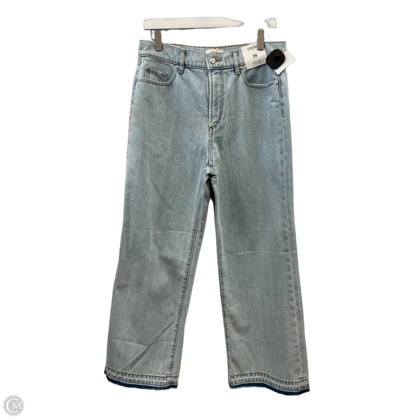 Jeans Wide Leg By Clothes Mentor In Blue Denim, Size: 8p