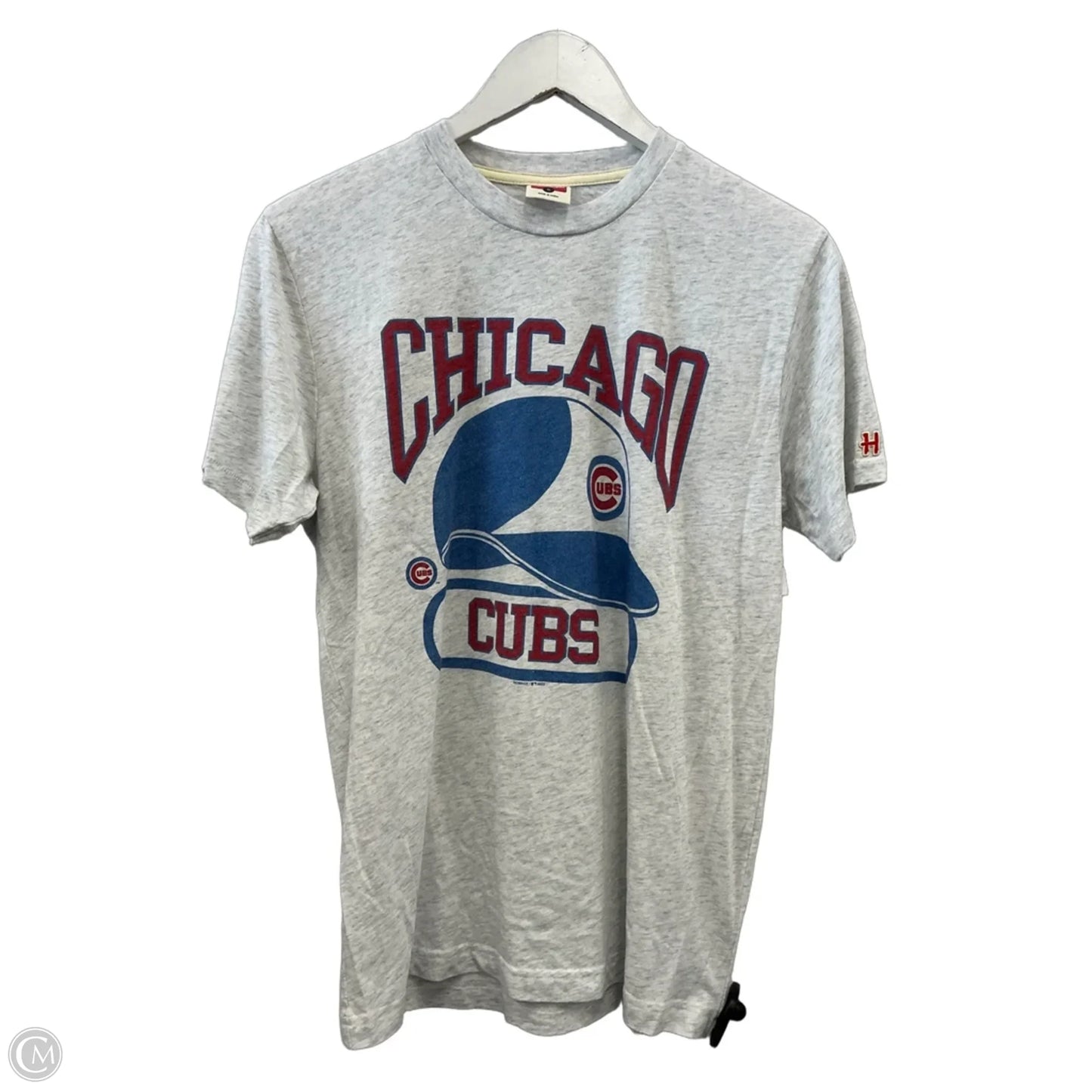 Athletic Top Short Sleeve By Homage In Grey, Size: S