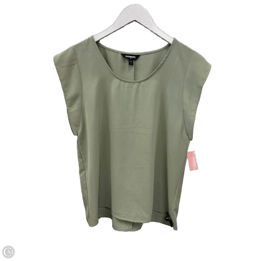 Top Short Sleeve By Express In Green, Size: S