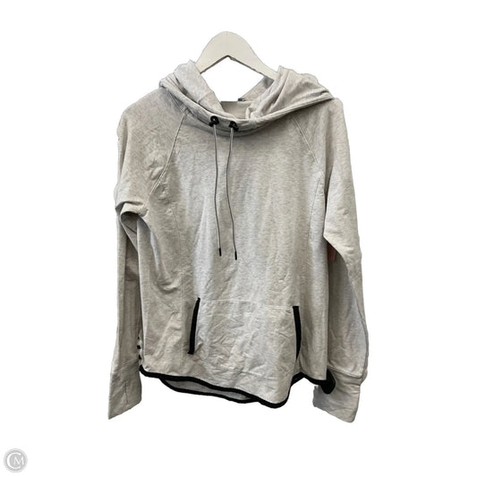 Athletic Top Long Sleeve Hoodie By Athleta In Cream, Size: M