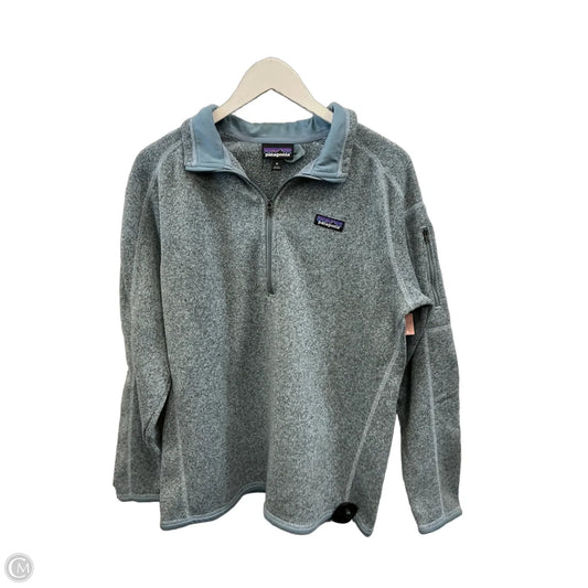 Athletic Sweatshirt Collar By Patagonia In Blue, Size: Xl