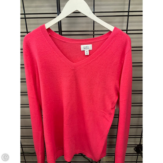 Sweater By Croft And Barrow In Pink, Size: Xxl