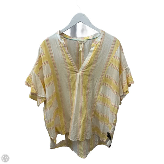 Top Short Sleeve By Matilda Jane In Yellow, Size: Xl