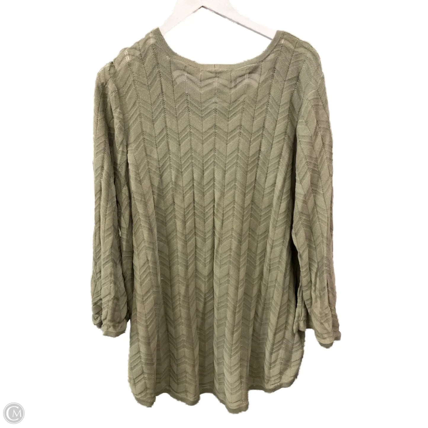 Sweater By Eight Eight Eight In Green, Size: 2x