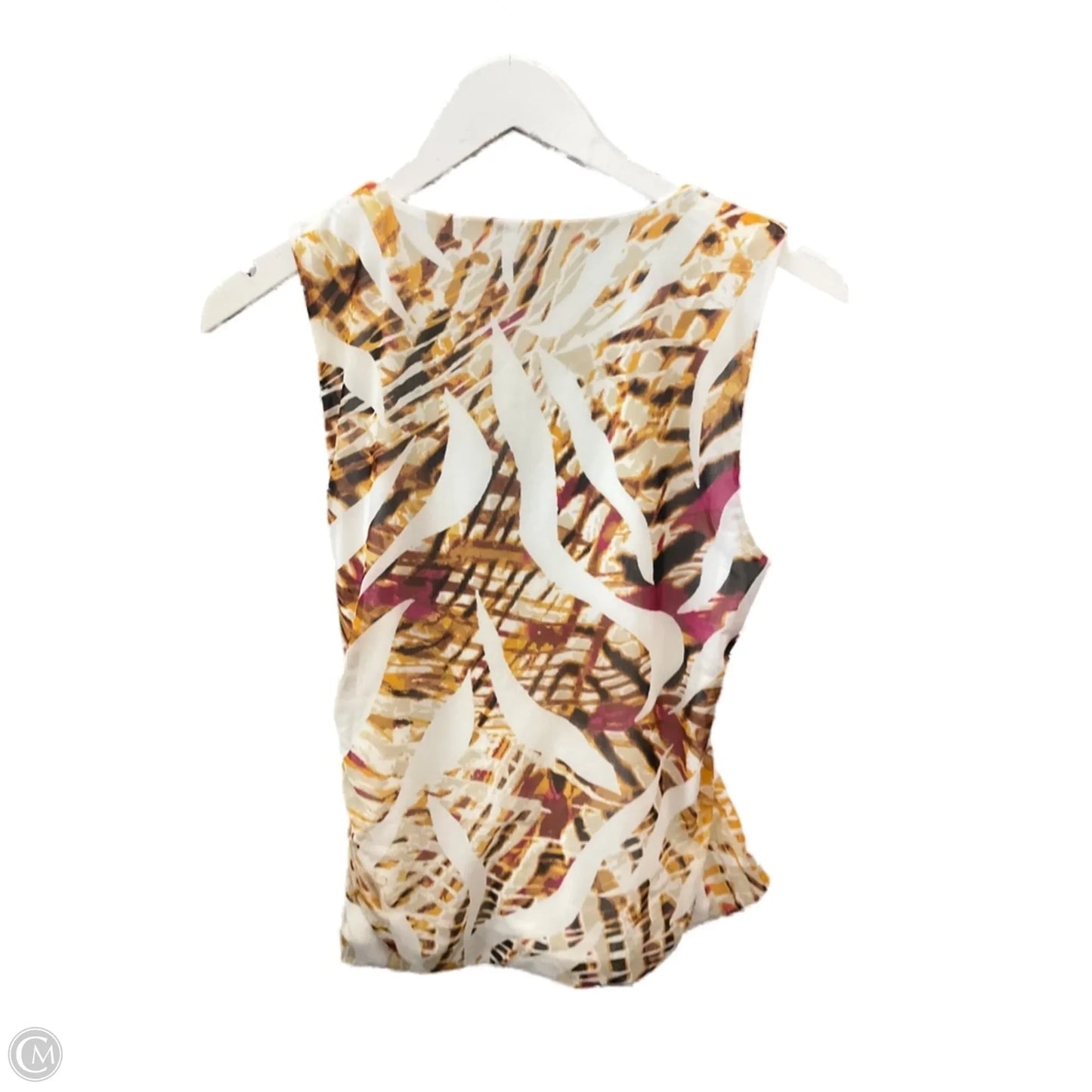 Top Sleeveless By White House Black Market In Brown & White, Size: S