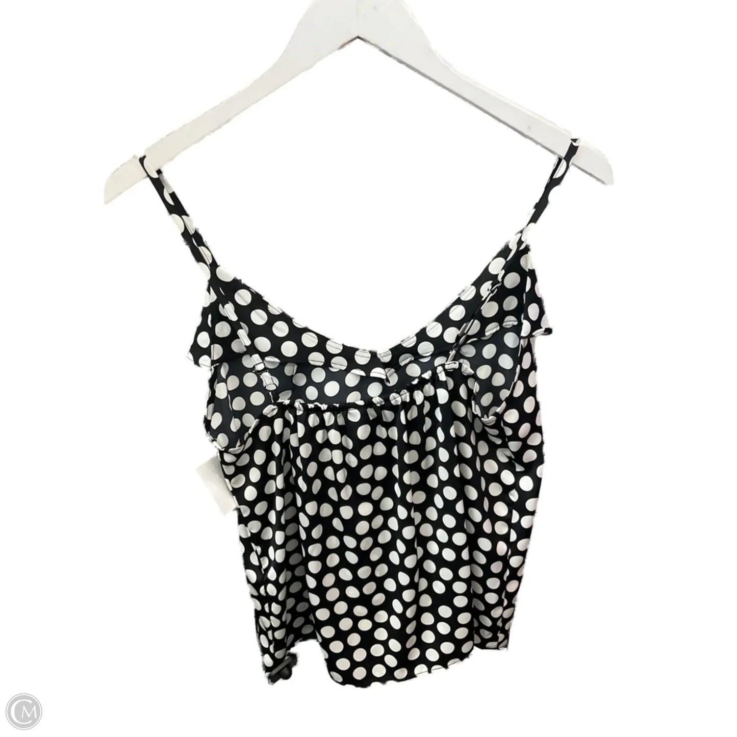 Top Sleeveless By Banana Republic In Black & White, Size: Xs