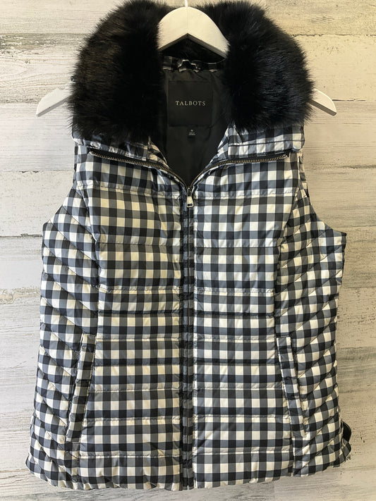 Vest Puffer & Quilted By Talbots In Black, Size: M