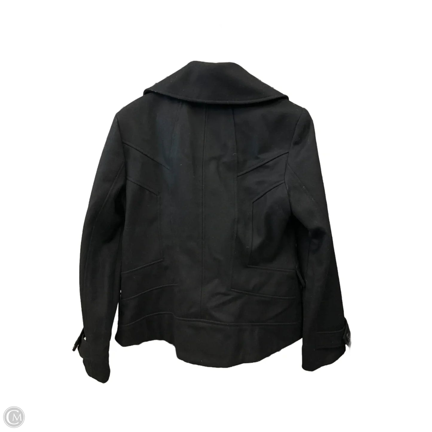 Coat Peacoat By Guess In Black, Size: L