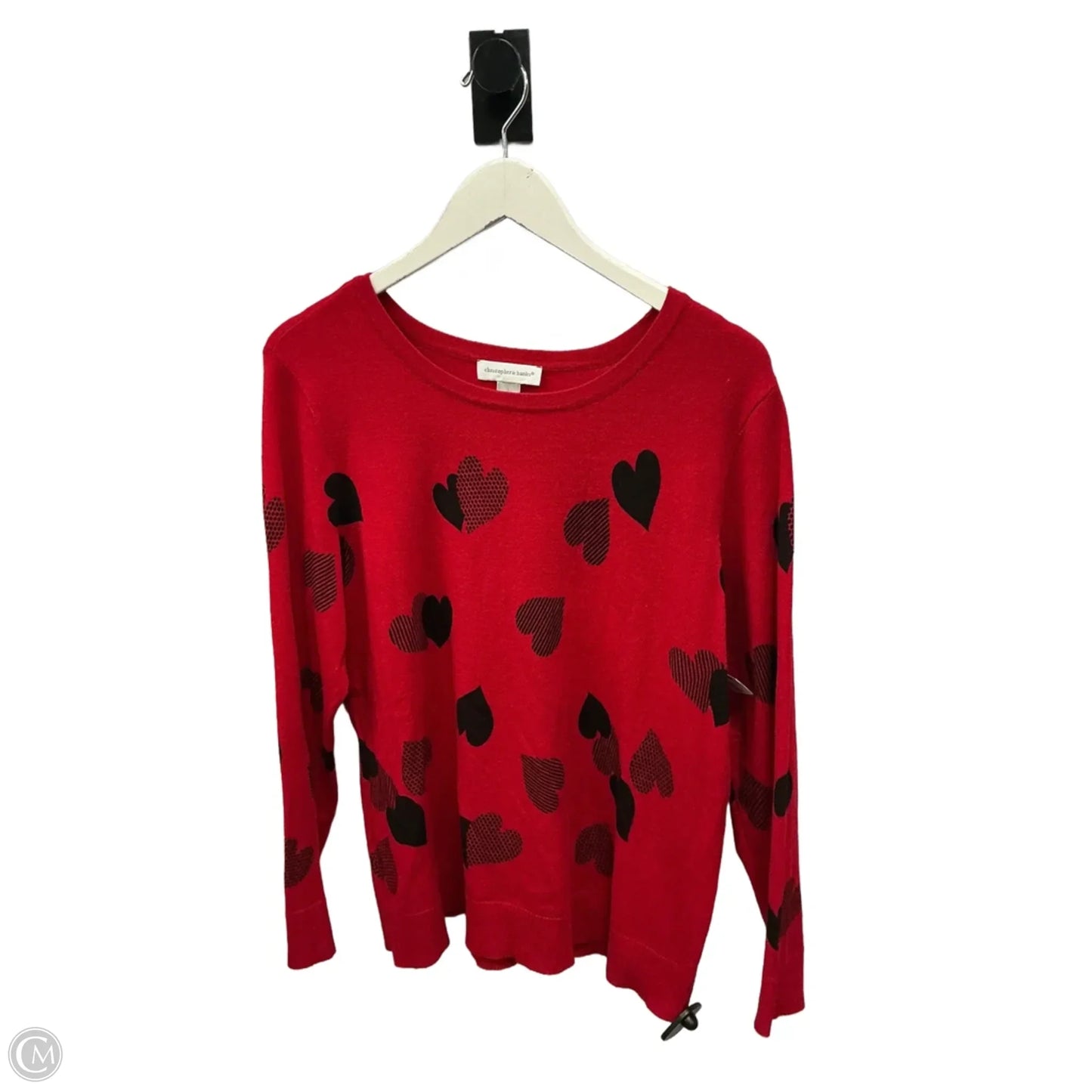 Sweater By Christopher And Banks In Red, Size: L