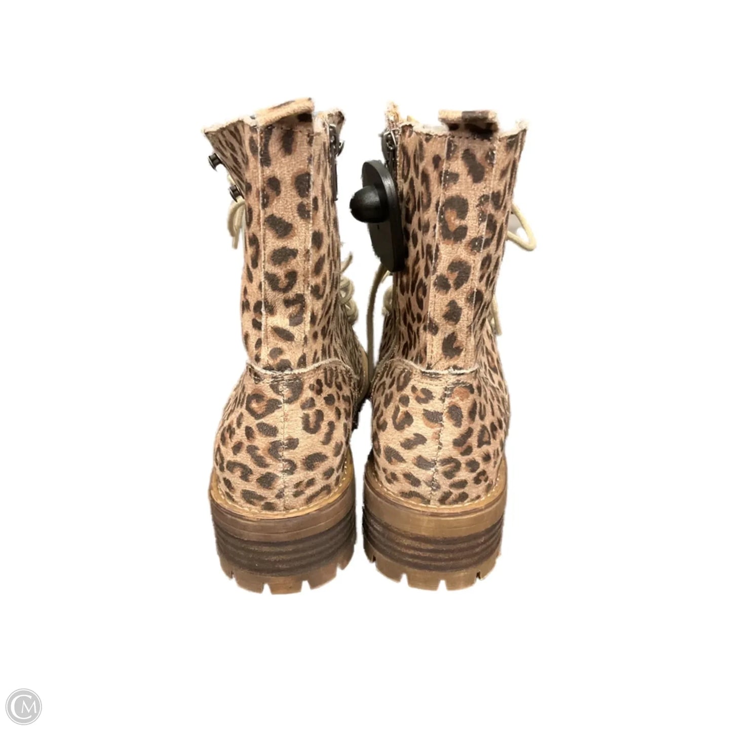 Boots Ankle Heels By Very J In Animal Print, Size: 6.5