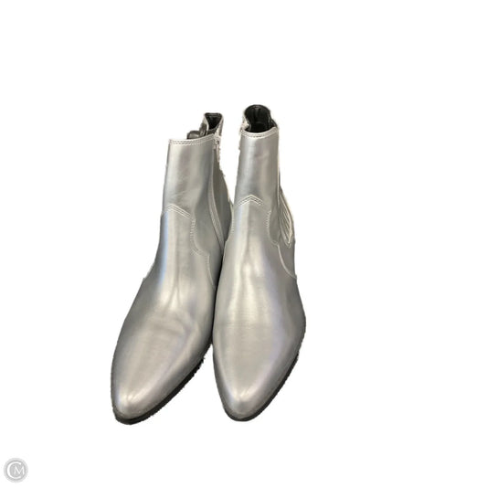 Boots Ankle Heels By No Boundaries In Silver, Size: 11