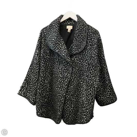 Jacket Other By Chicos In Animal Print, Size: L