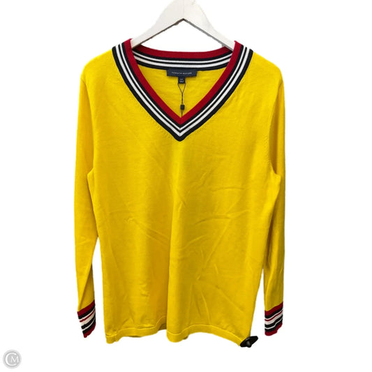 Sweater By Tommy Hilfiger In Yellow, Size: L