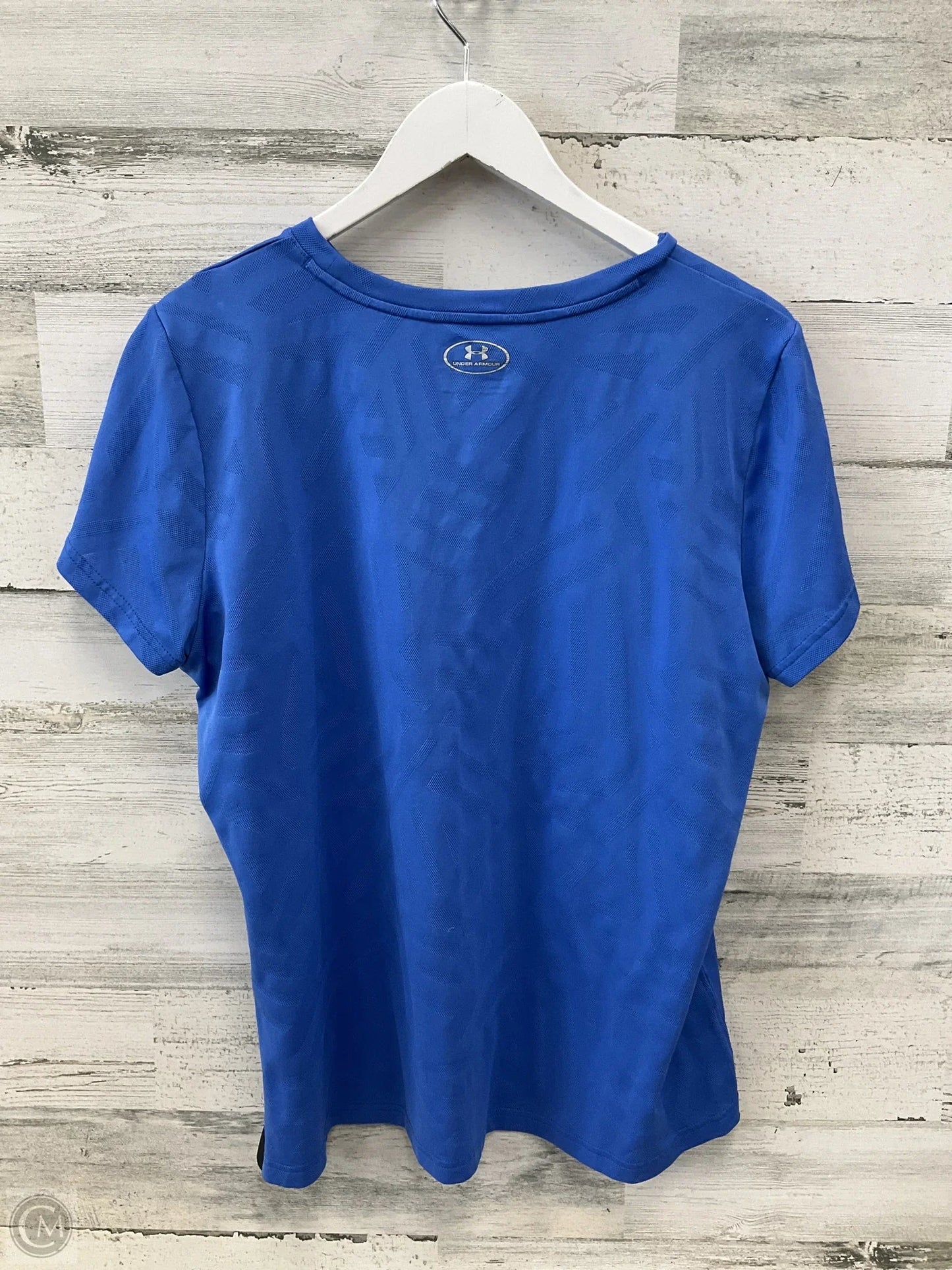 Athletic Top Short Sleeve By Under Armour In Blue, Size: Xl