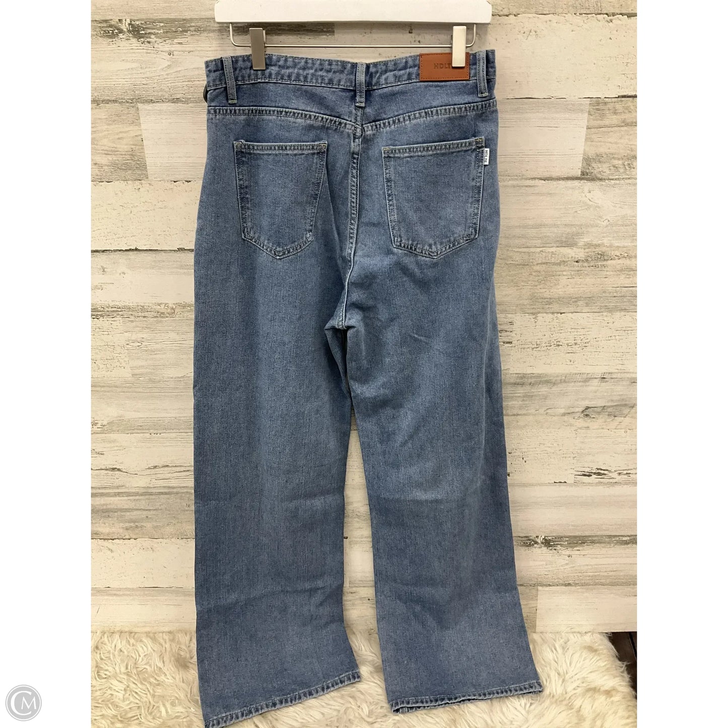 Jeans Wide Leg By Clothes Mentor In Blue Denim, Size: 14