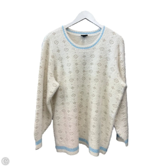 Sweater By Torrid In White, Size: 2x