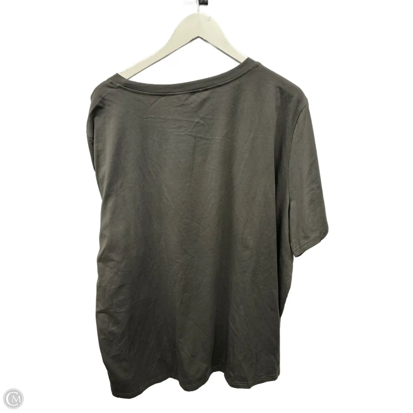 Top Short Sleeve By Clothes Mentor In Grey, Size: 4x