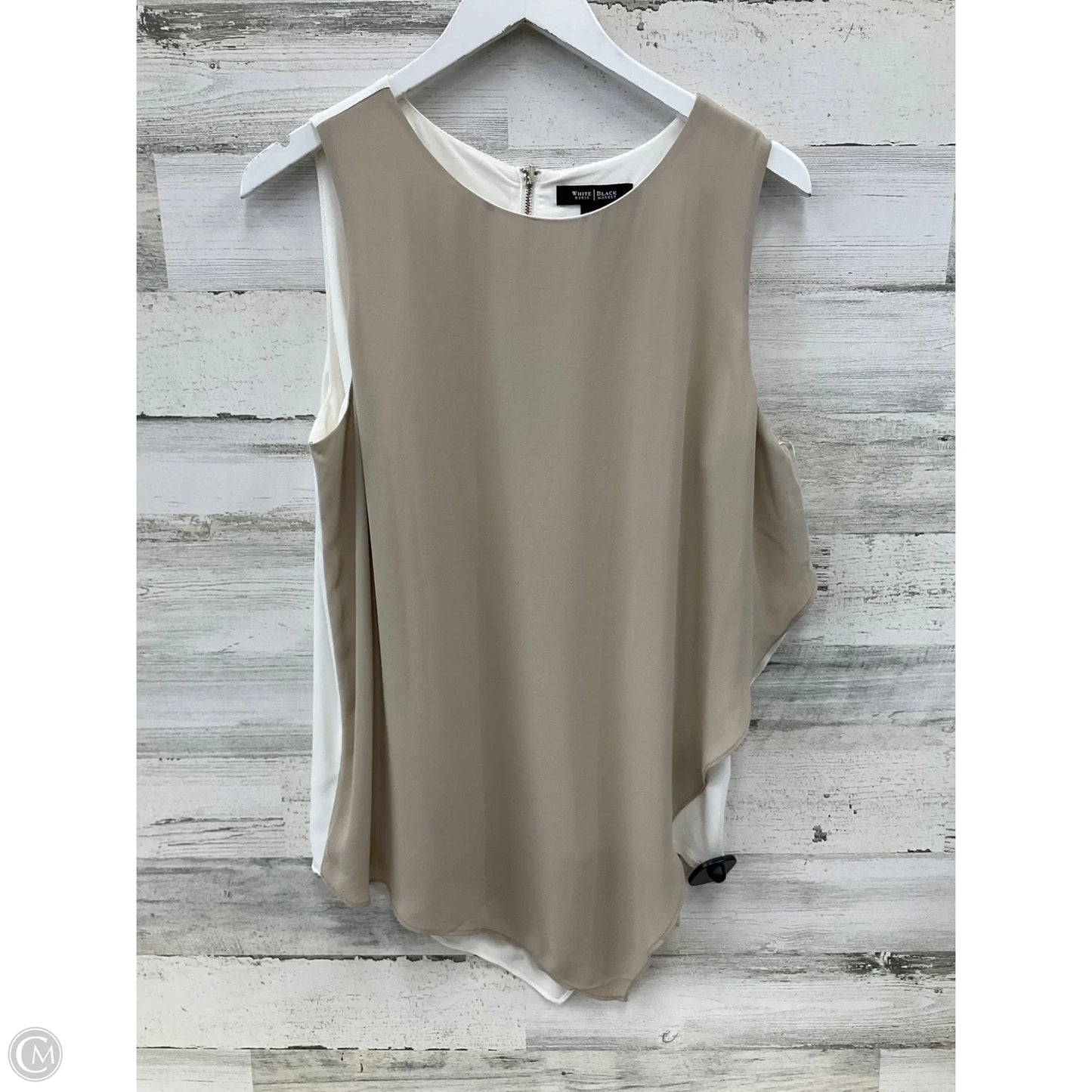 Top Sleeveless By White House Black Market In Tan, Size: L