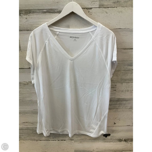 Top Short Sleeve By Ideology In White, Size: 2x