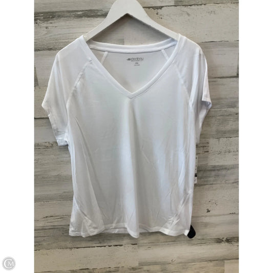 Top Short Sleeve By Ideology In White, Size: 2x