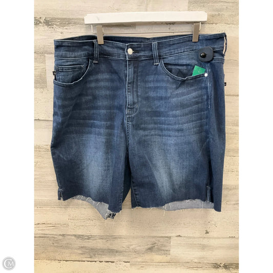 Shorts By Judy Blue In Blue Denim, Size: 4x