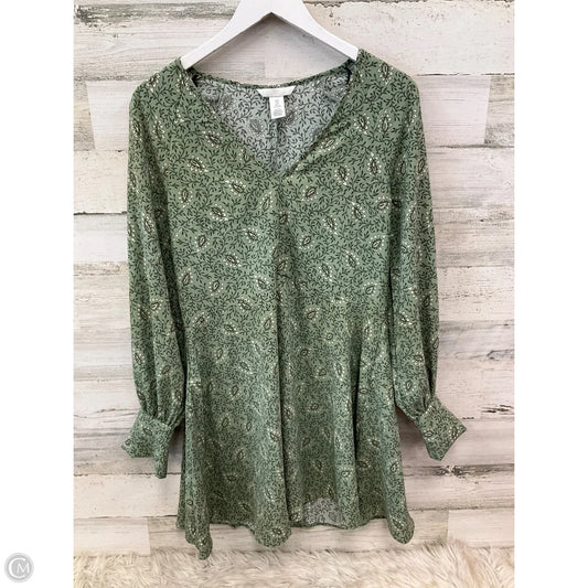 Dress Casual Short By H&m In Green, Size: S