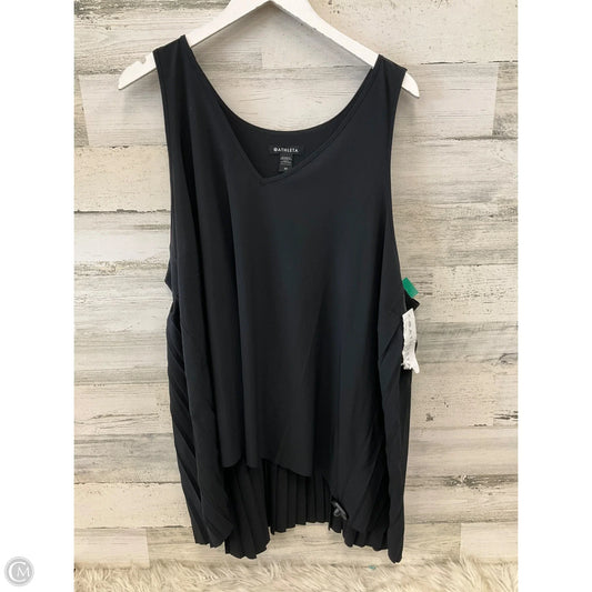 Top Sleeveless By Athleta In Black, Size: 3x