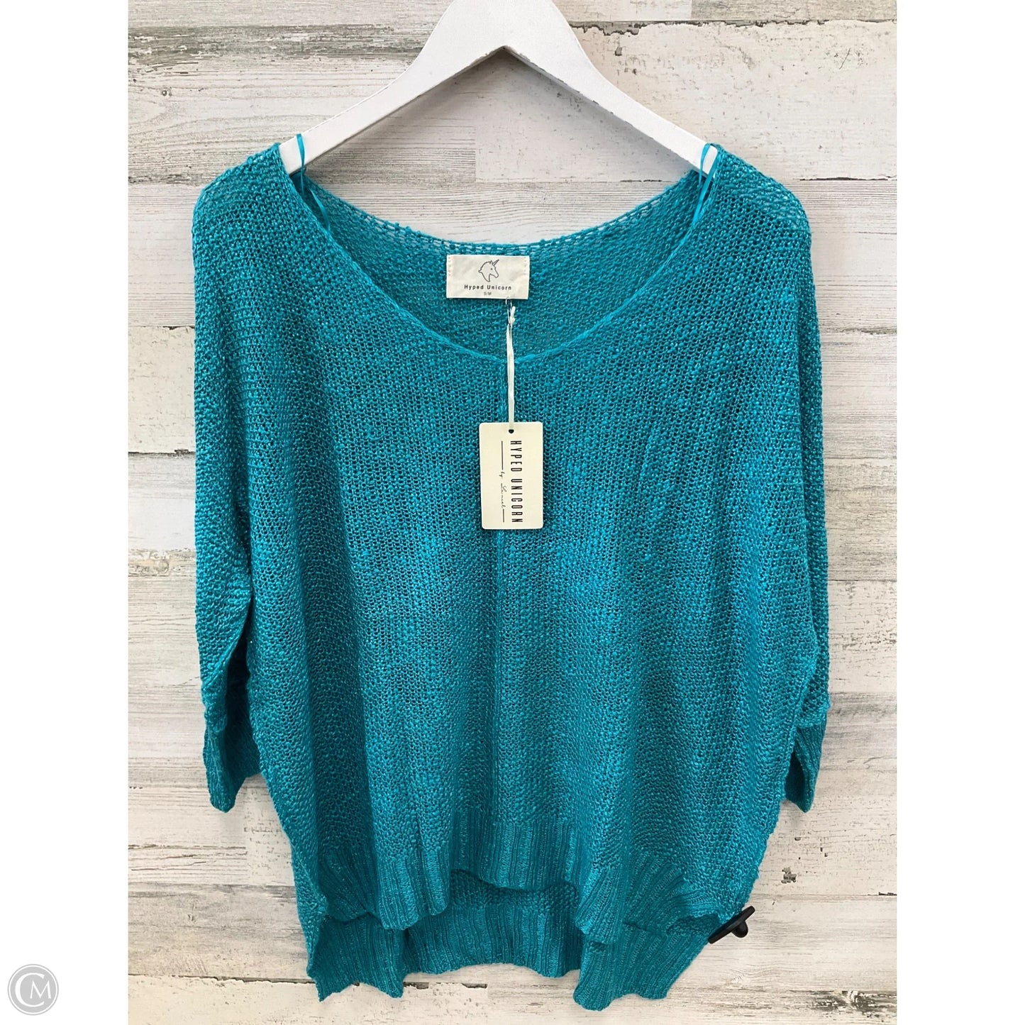 Top Short Sleeve By Clothes Mentor In Teal, Size: M