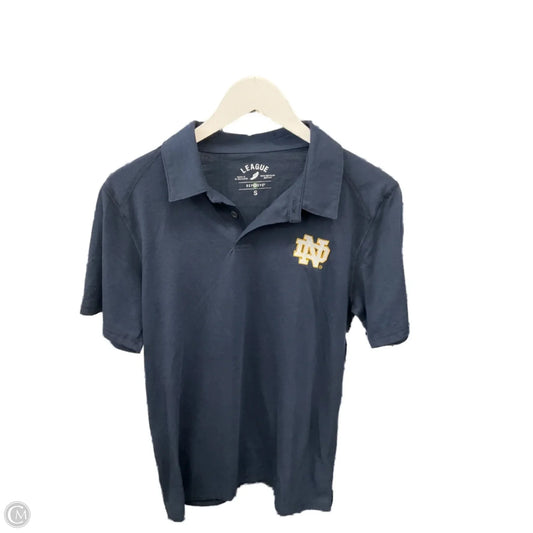 Athletic Top Short Sleeve By Clothes Mentor In Navy, Size: S