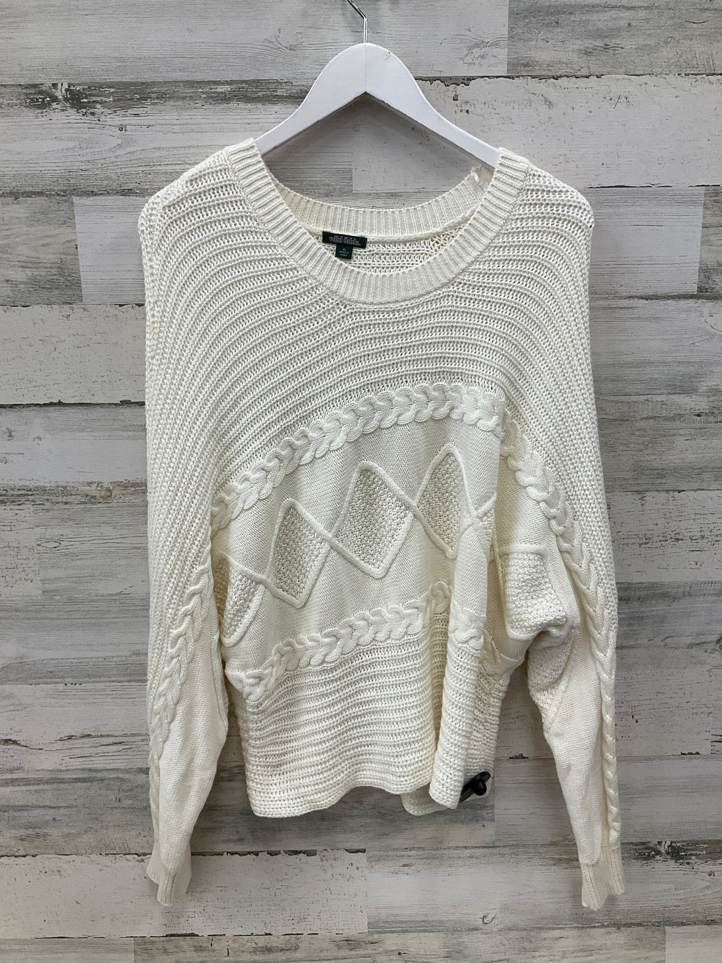 Sweater By Wild Fable In Ivory, Size: Xl