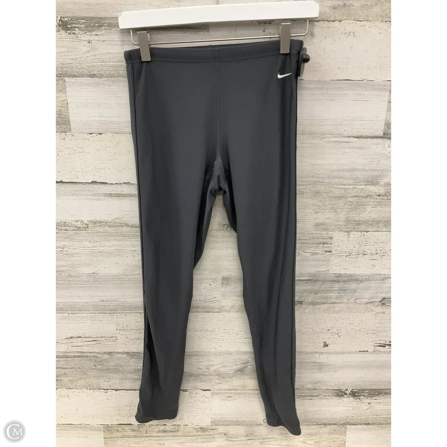 Athletic Leggings By Nike In Grey, Size: S